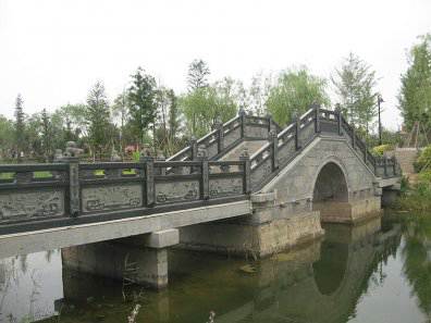 石雕欄桿、石拱橋、石欄桿