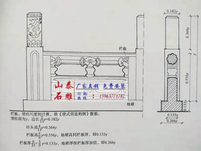石雕欄桿、石拱橋、石欄桿