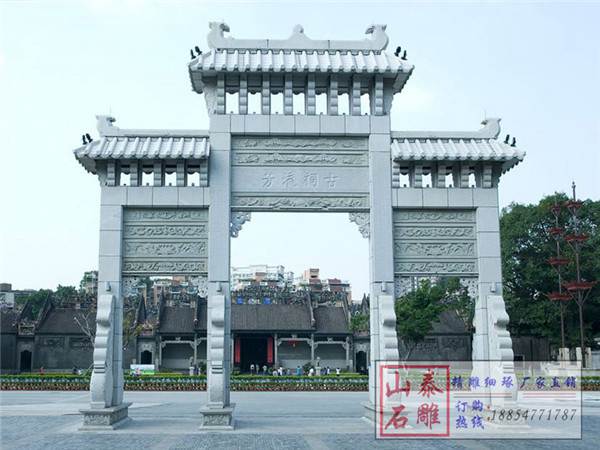 石雕欄桿、石拱橋、石欄桿