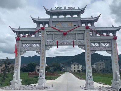 石雕欄桿、石拱橋、石欄桿