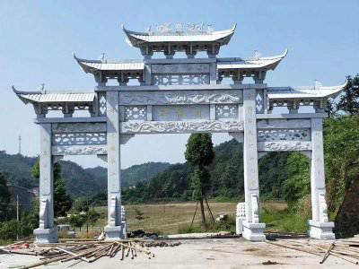 石雕欄桿、石拱橋、石欄桿