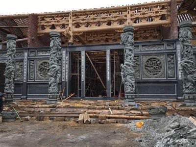 石雕欄桿、石拱橋、石欄桿