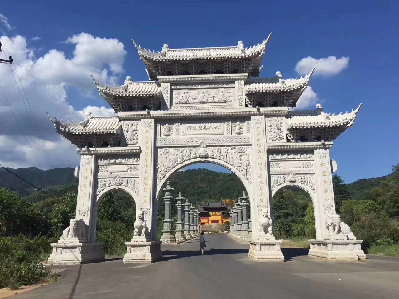 石雕欄桿、石拱橋、石欄桿