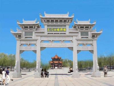 石雕欄桿、石拱橋、石欄桿